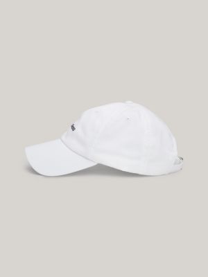 Baseball-Cap aus Bio-Baumwolle mit Tommy Hilfiger Logo | Weiß 