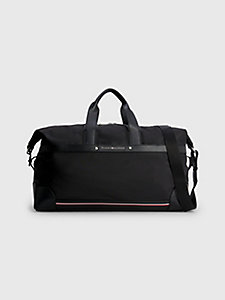 black repreve® logo weekender bag for men tommy hilfiger