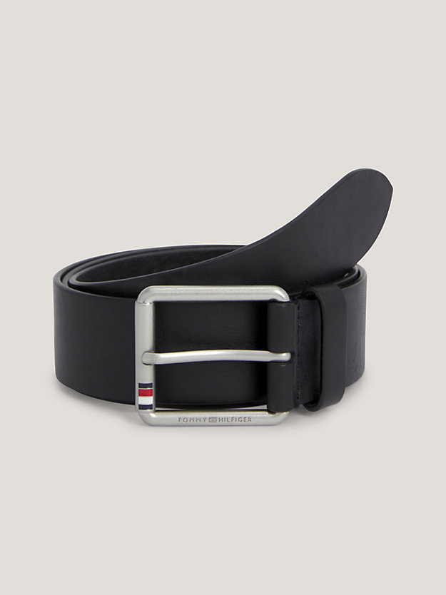 Casual Leather Gürtel mit Logo-Schnalle | Schwarz | Tommy Hilfiger