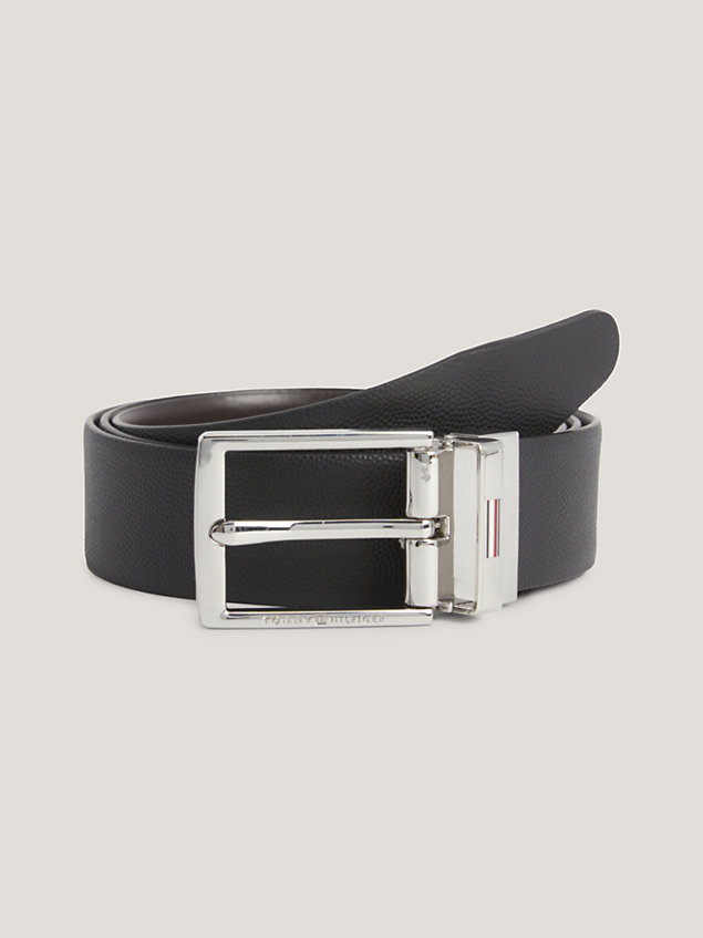 black th business reversible leather belt for men tommy hilfiger