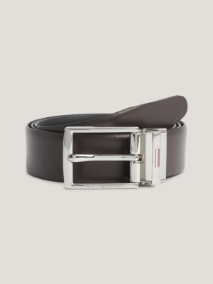 Tommy Hilfiger Ettore Men Leather Non Reversible Belt - Black: Buy