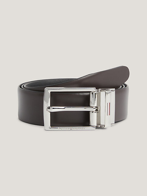black th business reversible leather belt for men tommy hilfiger