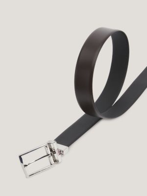 Tommy Hilfiger Ettore Men Leather Non Reversible Belt - Black: Buy