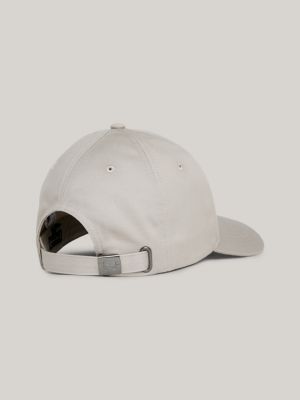 grey hilfiger flag baseball-cap im 6-panel-design für herren - tommy hilfiger
