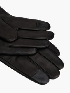Hilfiger Flag Leather Gloves — Black 3
