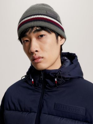 Grey tommy store hilfiger beanie