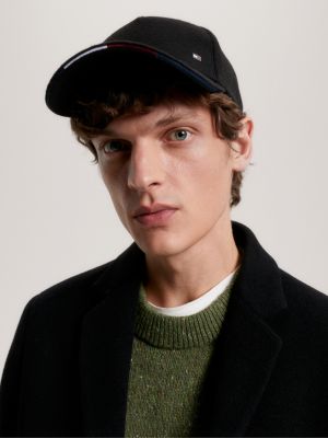 Elevated Cap mit Hilfiger Flag | und Tommy Schwarz | Tommy-Tape