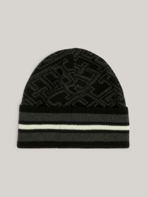 Signature Logo Beanie, Black