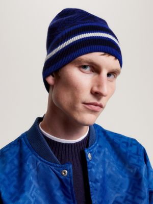 | TH Blue | Monogram Stripe Beanie Tommy Hilfiger