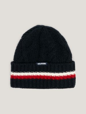 Tommy Hilfiger Bonnet En Maille Homme TH Flag Short Beanie Bonnet Hiver,  Jaune (Solstice), Taille Unique : : Mode