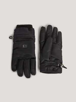 Gants en maille Tommy Hilfiger en noir