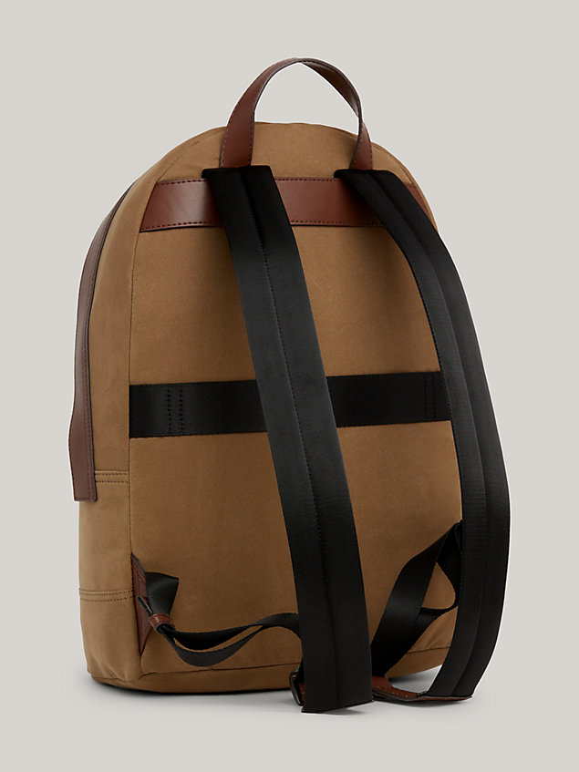 brown classics prep dome backpack for men tommy hilfiger