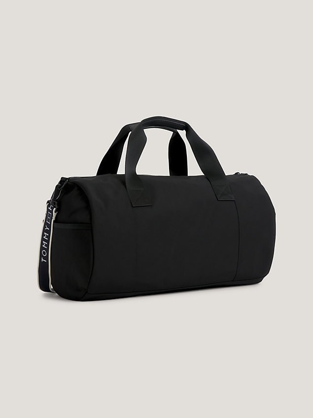black repeat logo strap duffel bag for men tommy hilfiger