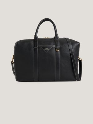 Sac duffle en cuir Premium Noir Tommy Hilfiger