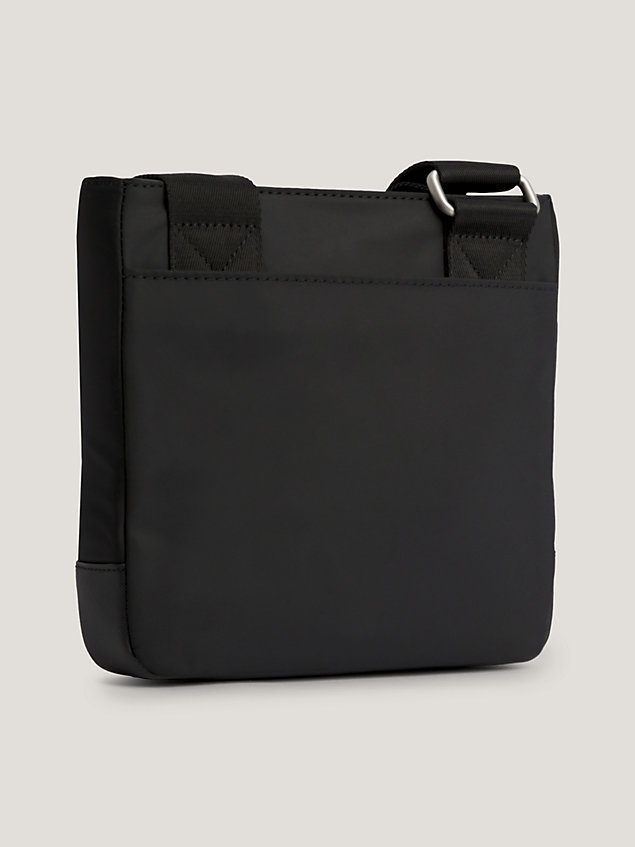 black elevated small crossover bag for men tommy hilfiger