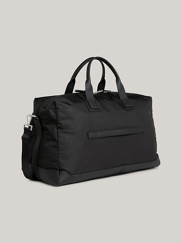 black elevated duffel bag for men tommy hilfiger