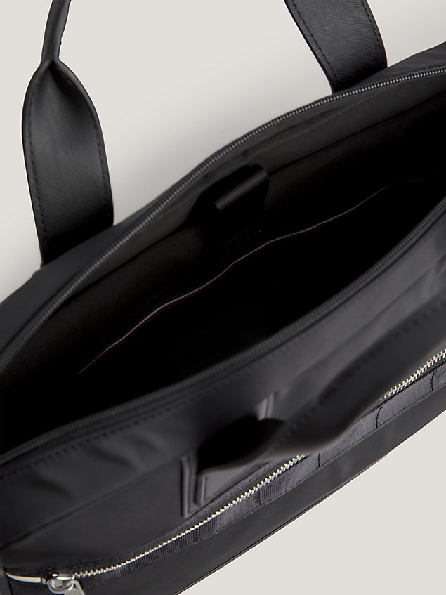 maletín para portátil elevated con logo black de hombre tommy hilfiger