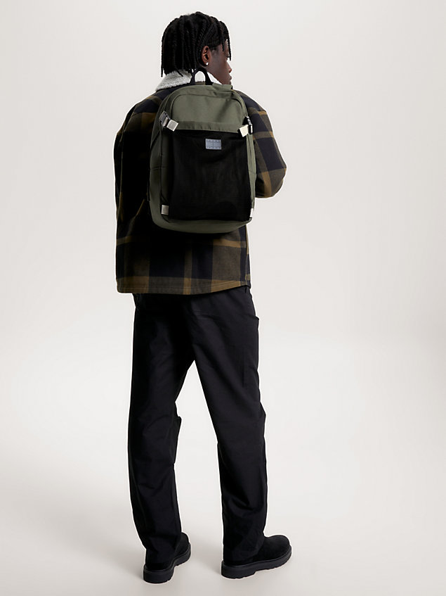 sac à dos hybride 2-en-1 recyclé green pour hommes tommy jeans