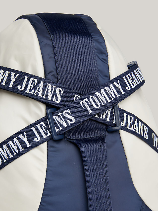 blue heritage elevated rucksack aus recycling-nylon für herren - tommy jeans