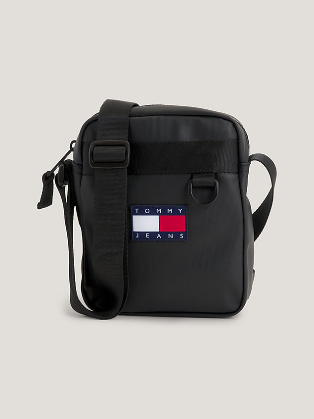 sac reporter elevated à badge black pour hommes tommy jeans
