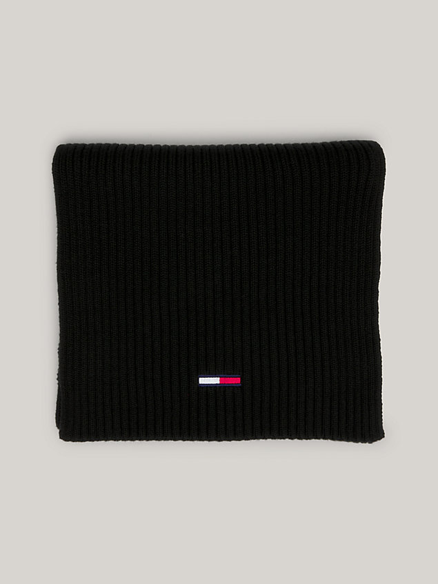 black flag embroidery beanie and scarf gift set for men tommy jeans