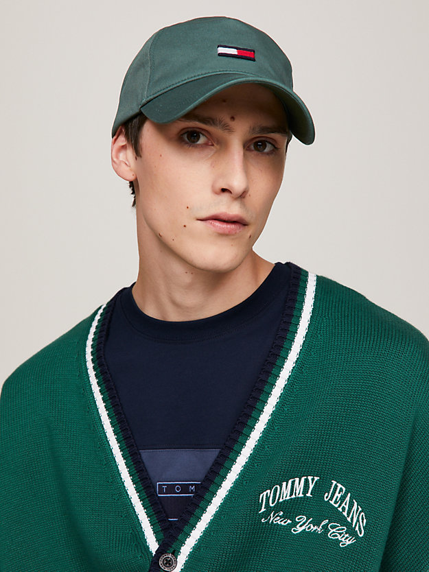 Flag Embroidery Cap | Green | Tommy Hilfiger