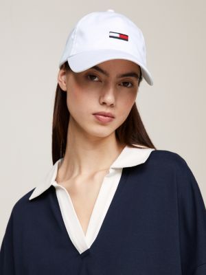 Tommy Hilfiger hat in synthetic fabric with embroidered logo