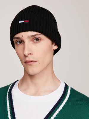 BONNET EN COTON À DRAPEAU BRODÉ - TOMMY HILFIGER - HOMME