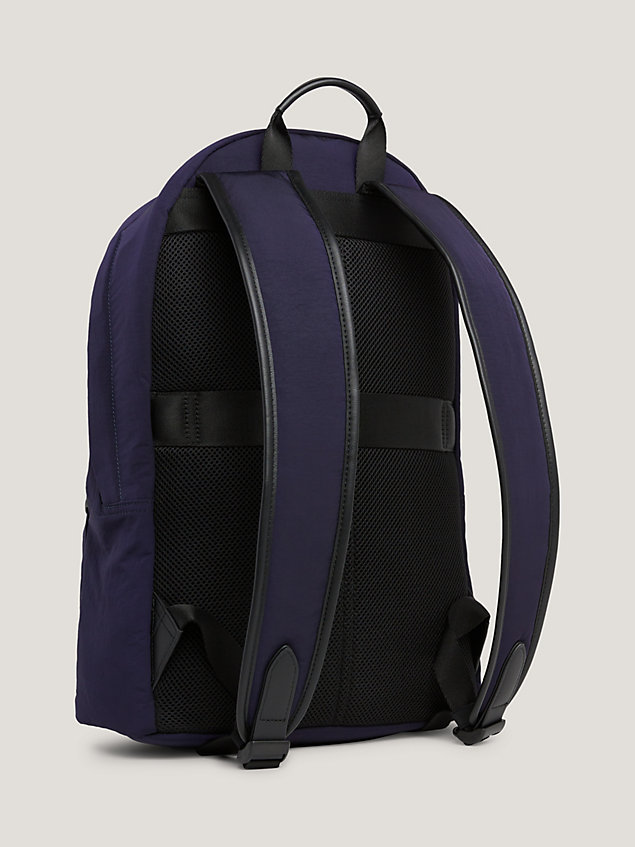 blue patch dome backpack for men tommy hilfiger