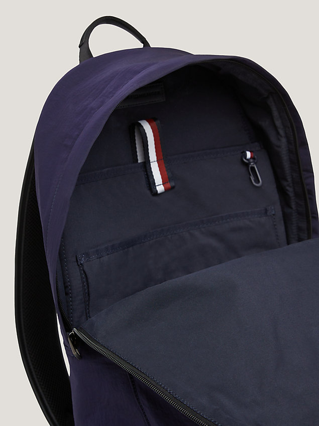 blue patch dome backpack for men tommy hilfiger