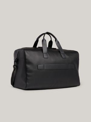 Pique Textured Medium Duffel Bag | Black | Tommy Hilfiger