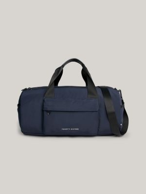 Bolsa de deporte mediana con logo Azul Tommy Hilfiger