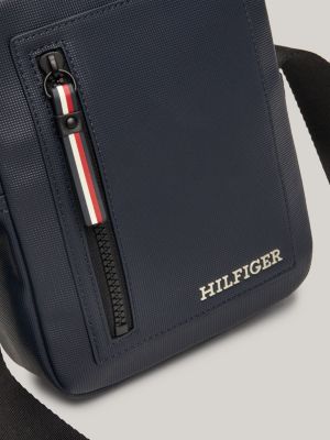 Essential Pique Small Reporter Bag | Blue | Tommy Hilfiger