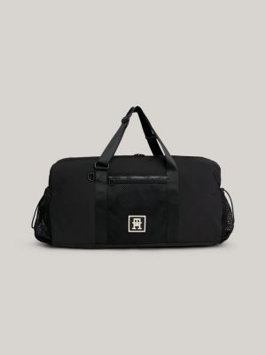 sac de sport à poches en maille black pour hommes tommy hilfiger