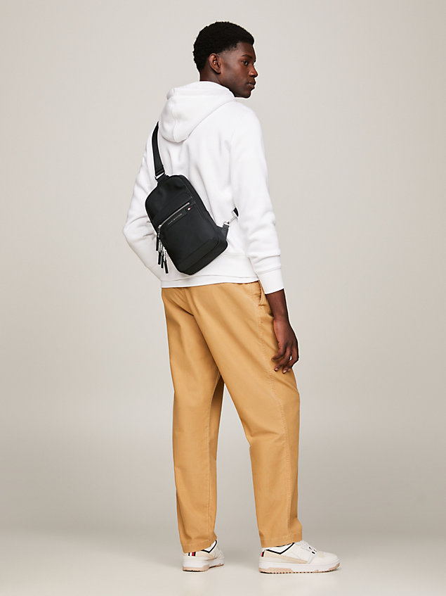 black urban sling bag for men tommy hilfiger