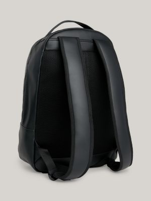 Tommy Hilfiger Sac à dos avec logo et rabat roulé - noir (BDS) - OS