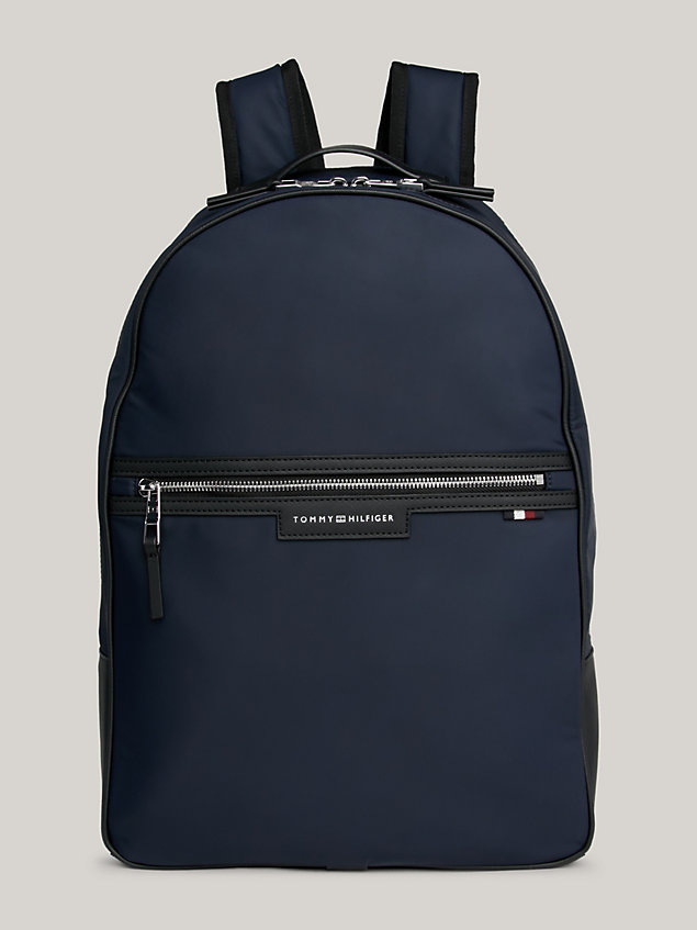 blue urban logo backpack for men tommy hilfiger
