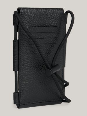 Leather deals phone pouch