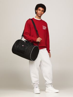 Sac de sport Heritage poche en maille Noir Tommy Hilfiger