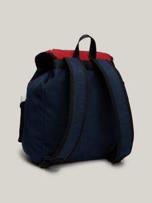 blue heritage color block-rucksack für herren - tommy jeans