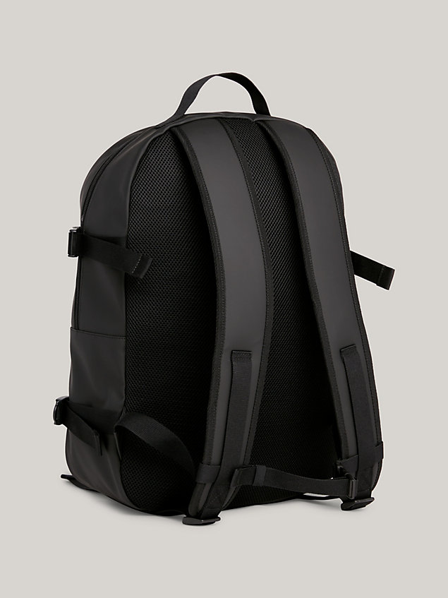 black chest strap backpack for men tommy jeans