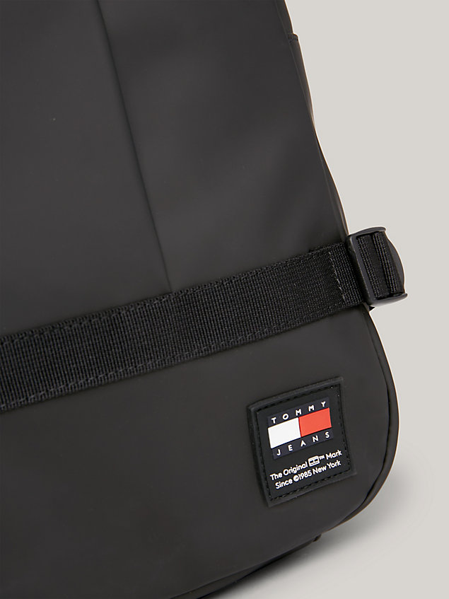 black chest strap backpack for men tommy jeans