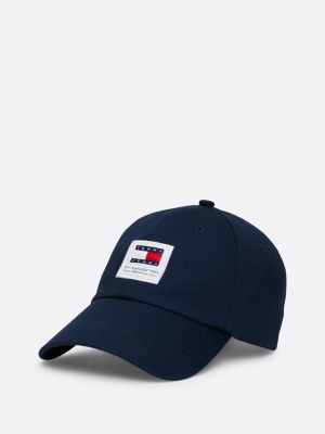 Elongated Flag Denim Baseball Cap Blue Tommy Hilfiger