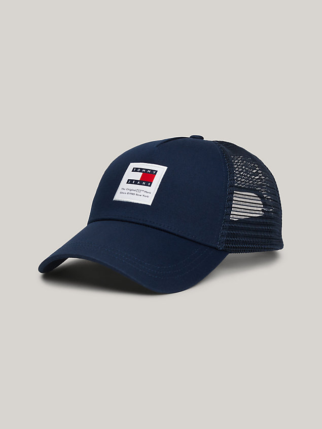 cappello trucker tommy jeans modern blue da uomini tommy jeans