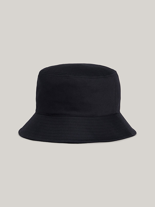 black tommy jeans modern bucket hat for men tommy jeans