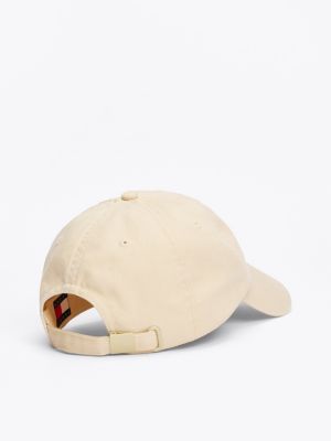 white heritage logo baseball cap for men tommy jeans
