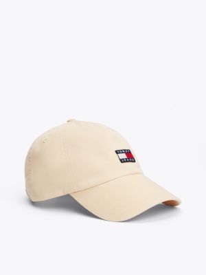 cappello da baseball heritage con logo white da uomini tommy jeans