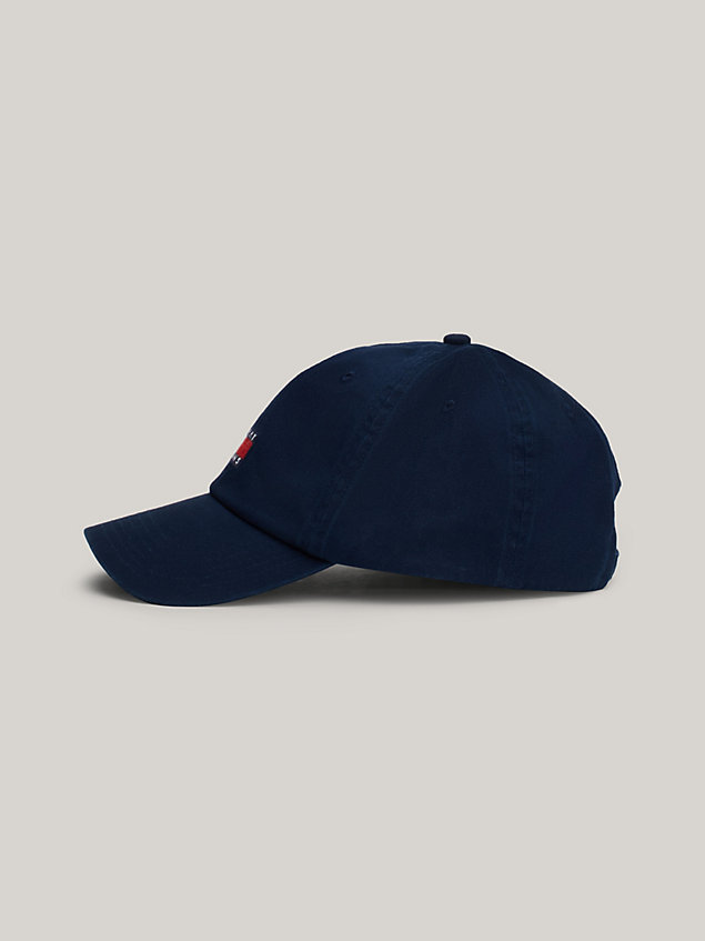 blue heritage logo baseball cap for men tommy jeans