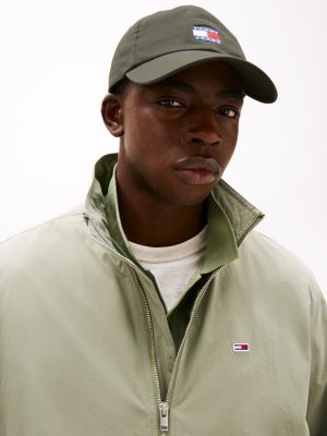 khaki heritage logo baseball cap for men tommy jeans