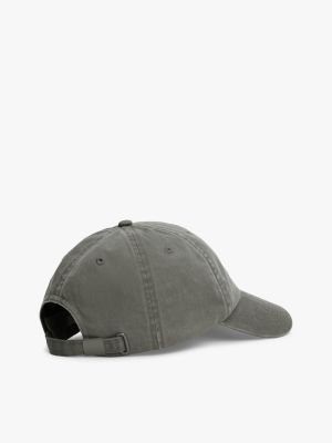 cappello da baseball heritage con logo viola da uomini tommy jeans